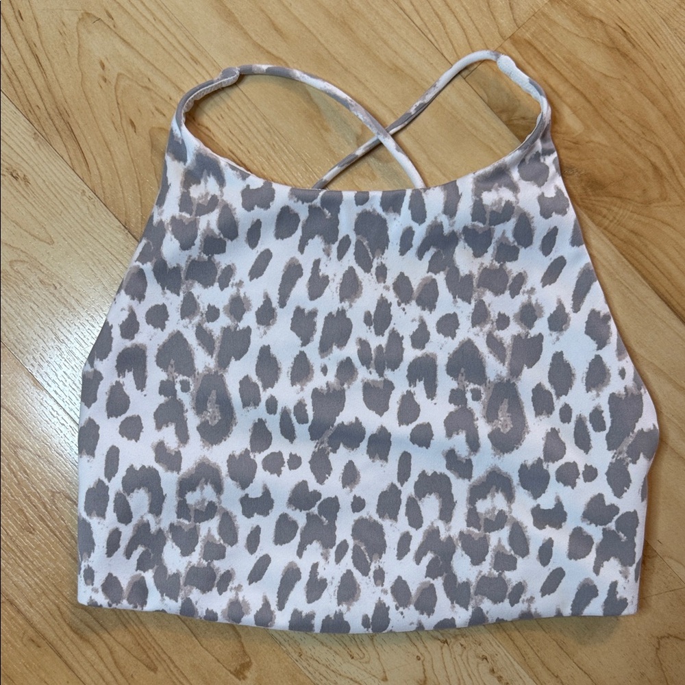 Victoria's Secret Gray Leopard Print sport bra